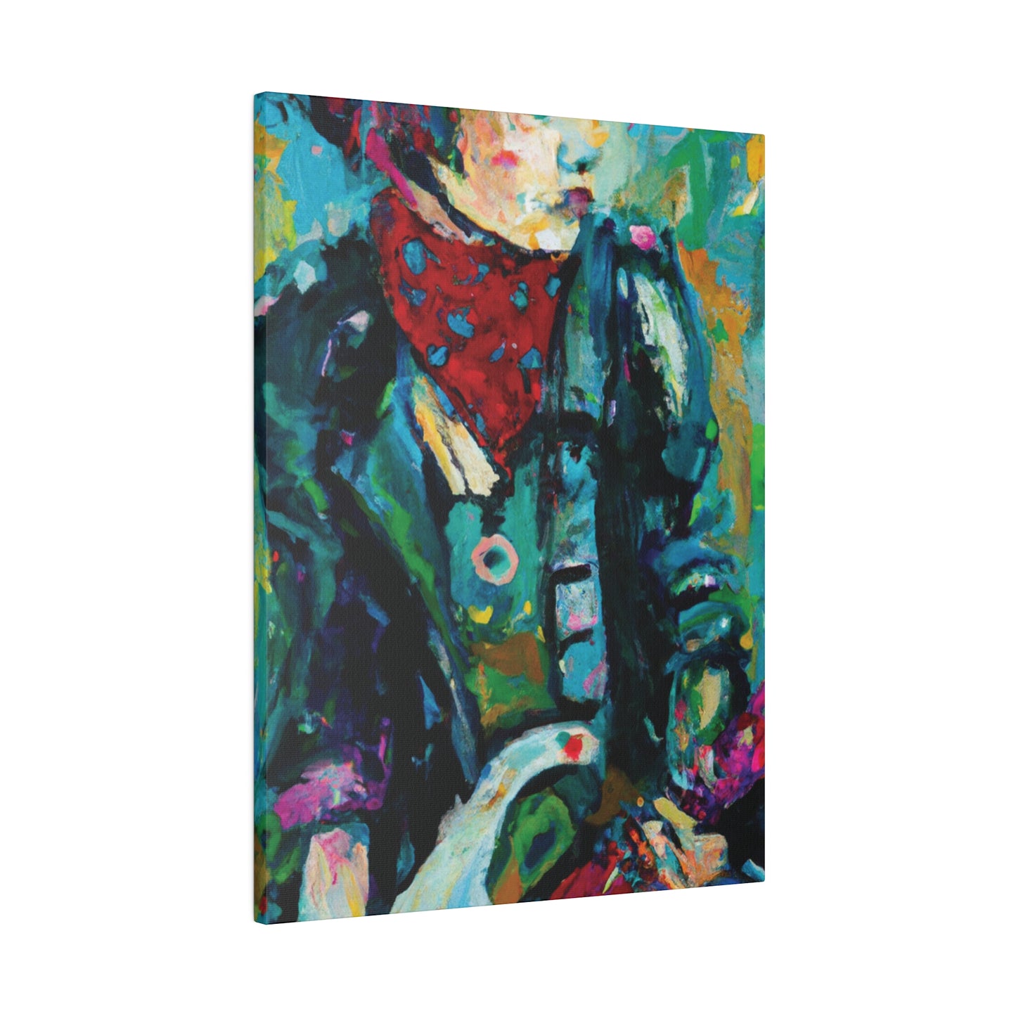 7263A - Rockstar Oil Painting Style Print | Poster | Home Decor | Wall Art | Music Art | Canvas