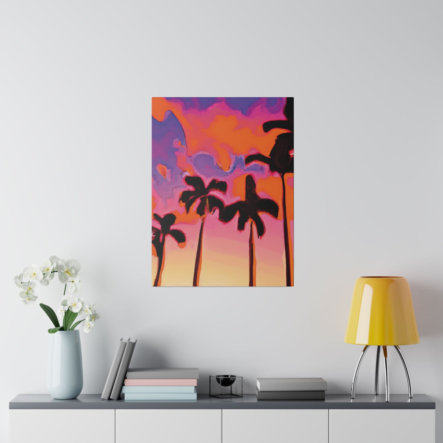 7182U - Miami Beach Sunset Painting Print | Miami | Beach | Sunset | Poster | Home Decor | Wall Art | Canvas