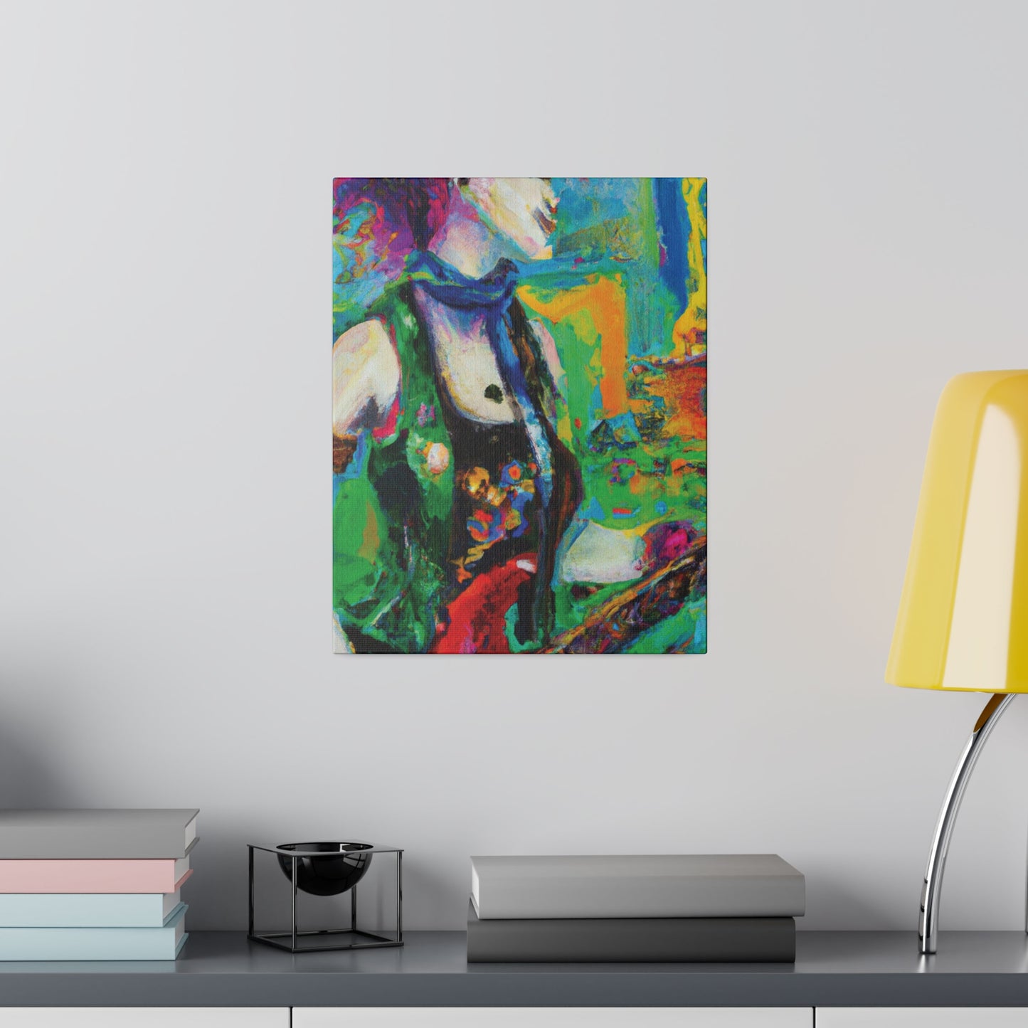 3467C - Rockstar Oil Painting Style Print | Poster | Home Decor | Wall Art | Music Art | Canvas