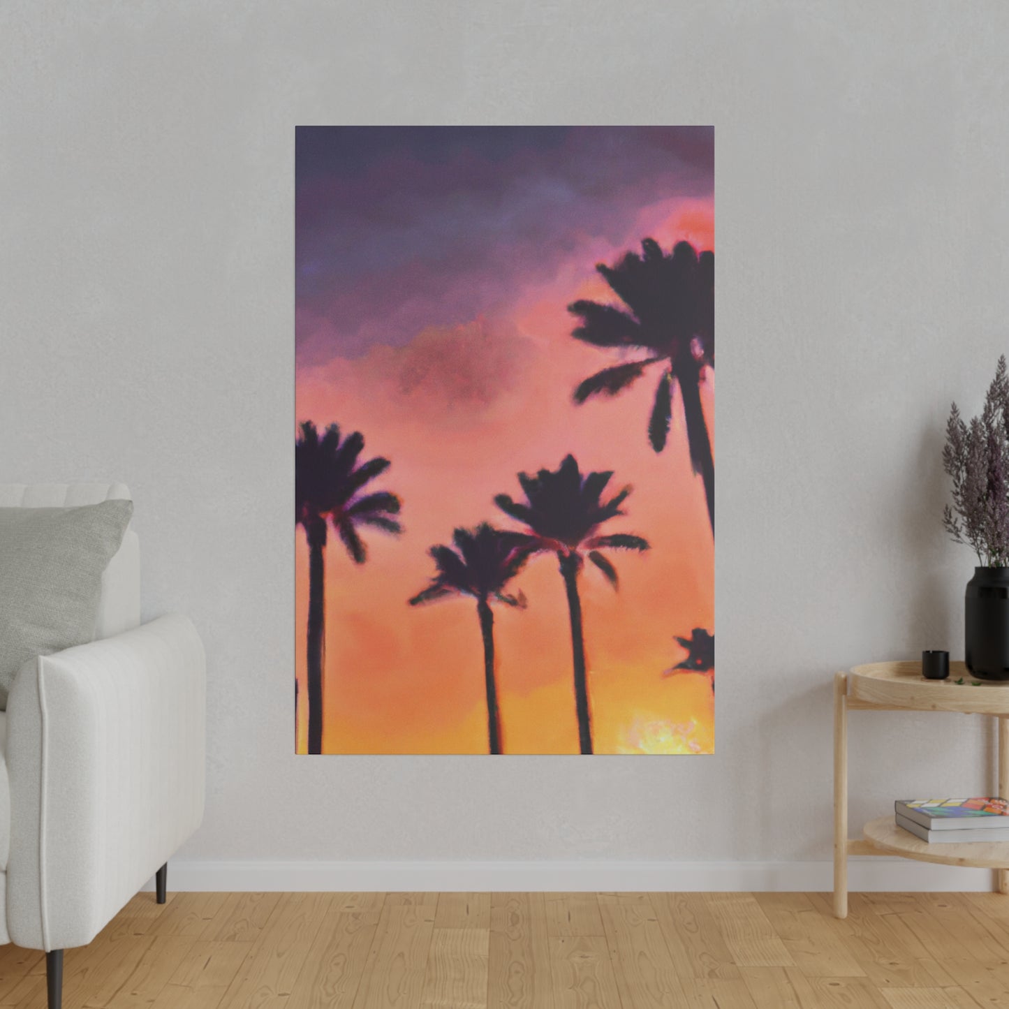 9389U - Miami Beach Sunset Painting Print | Miami | Beach | Sunset | Poster | Home Decor | Wall Art | Canvas