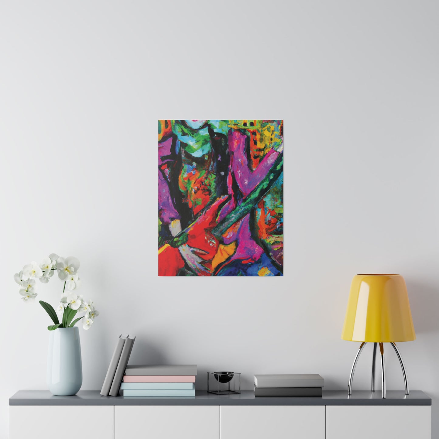 3861D - Rockstar Oil Painting Style Print | Poster | Home Decor | Wall Art | Music Art | Canvas