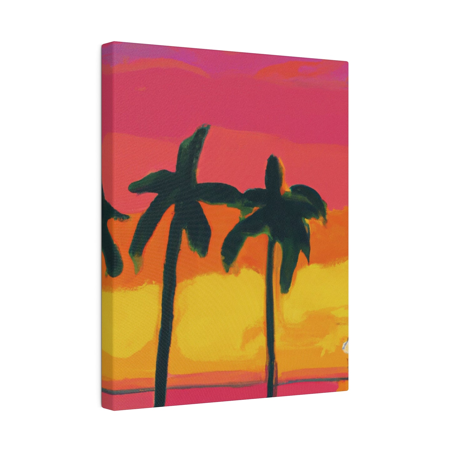 9642Q - Miami Beach Sunset Painting Print | Miami | Beach | Sunset | Poster | Home Decor | Wall Art | Canvas