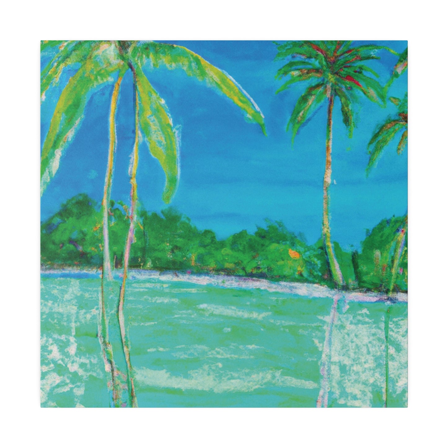 5185A - Bahamas Ocean Painting Print | Bahamas | Ocean | Beach | Poster | Home Decor | Wall Art | Canvas