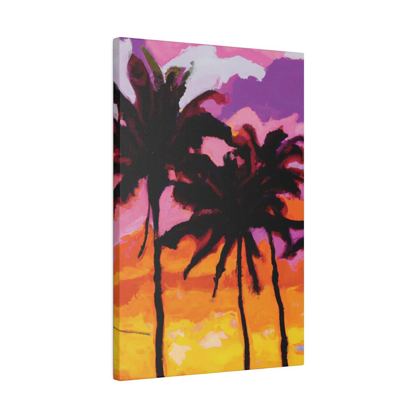 8367T - Miami Beach Sunset Painting Print | Miami | Beach | Sunset | Poster | Home Decor | Wall Art | Canvas