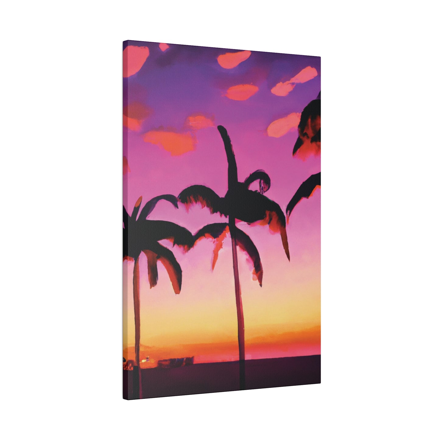 5426A - Miami Beach Sunset Painting Print | Miami | Beach | Sunset | Poster | Home Decor | Wall Art | Canvas