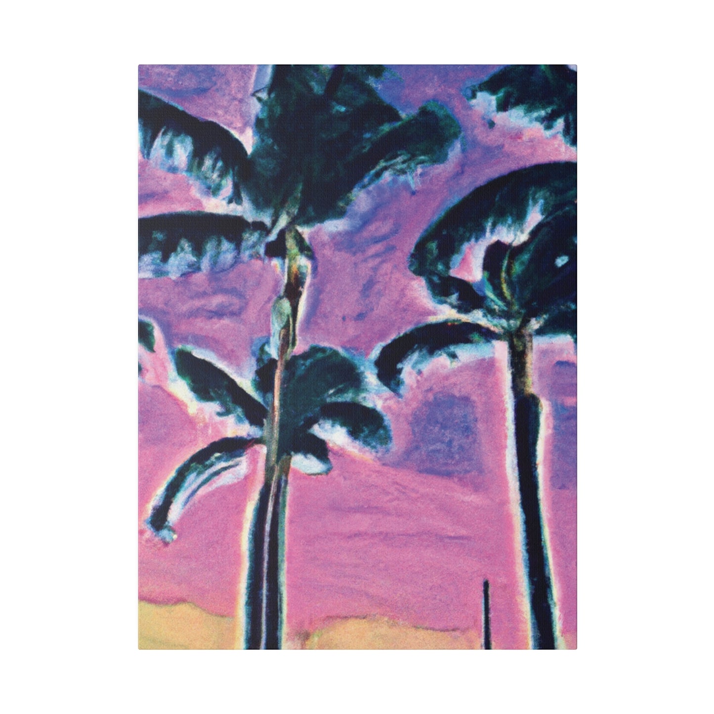 5697K - Miami Beach Sunset Painting Print | Miami | Beach | Sunset | Poster | Home Decor | Wall Art | Canvas