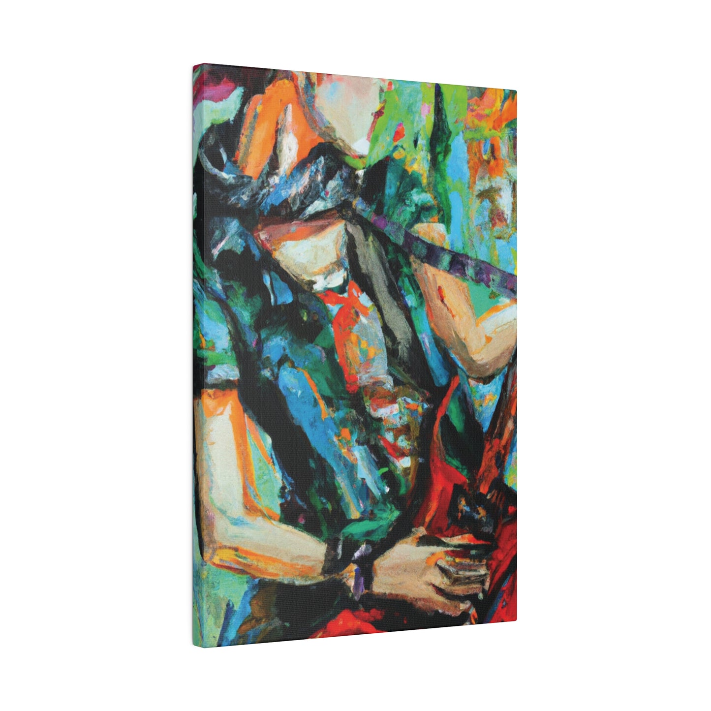 5279Q - Rockstar Oil Painting Style Print | Poster | Home Decor | Wall Art | Music Art | Canvas