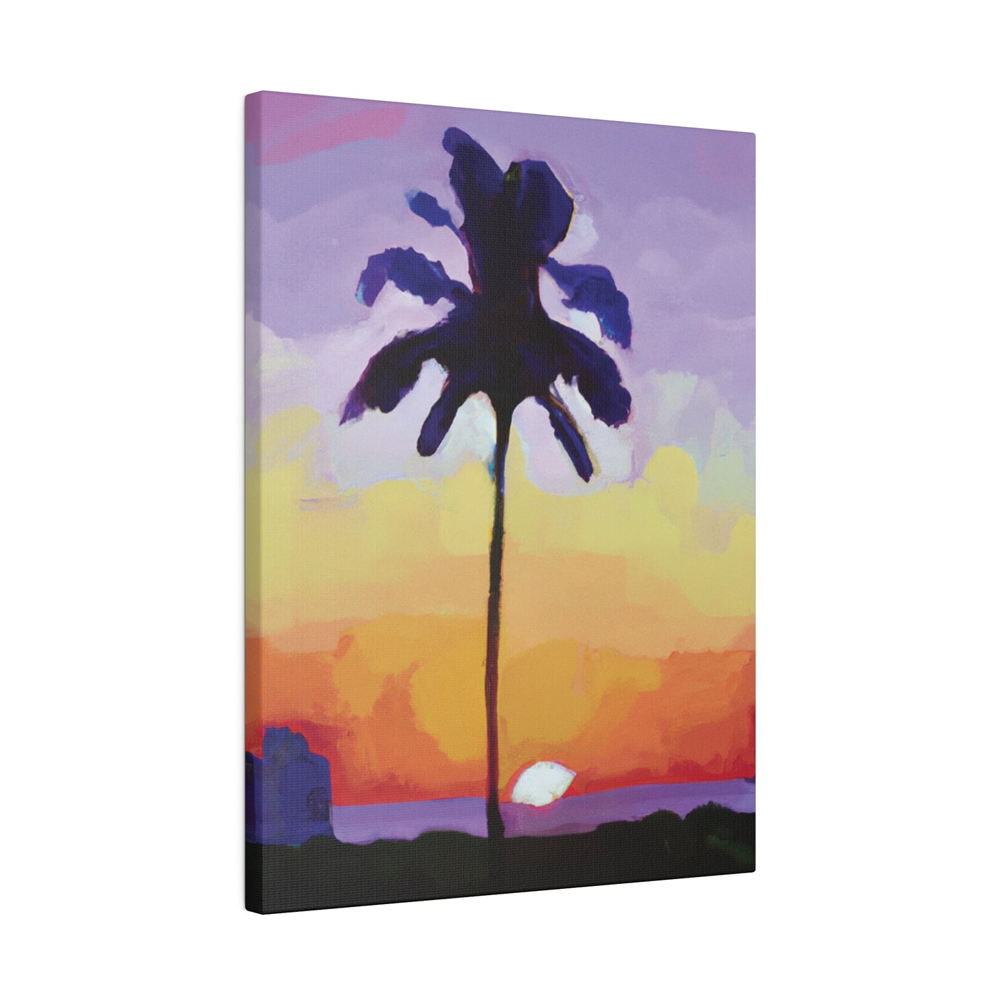 8495G - Miami Beach Sunset Painting Print | Miami | Beach | Sunset | Poster | Home Decor | Wall Art | Canvas