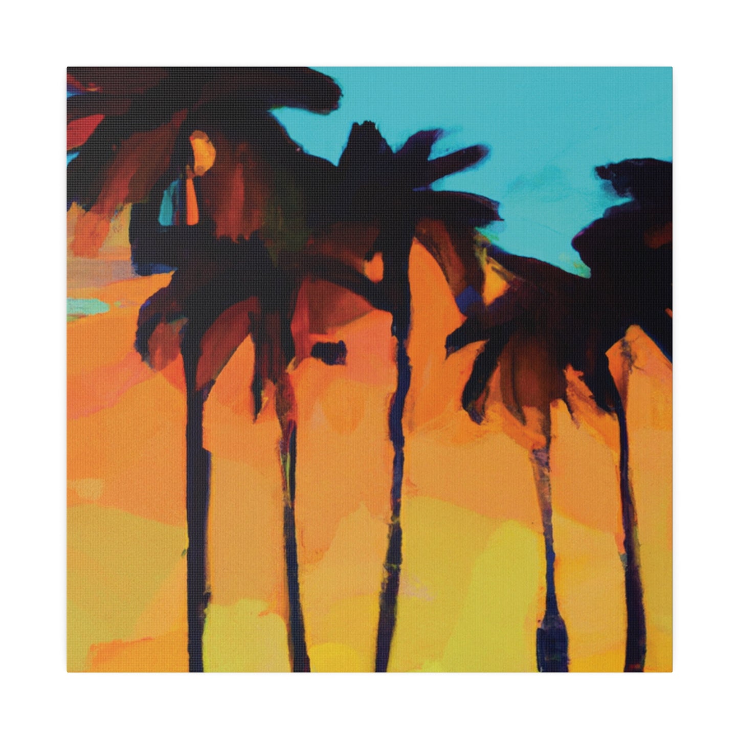 3606O - Miami Beach Sunset Painting Print | Miami | Beach | Sunset | Poster | Home Decor | Wall Art | Canvas
