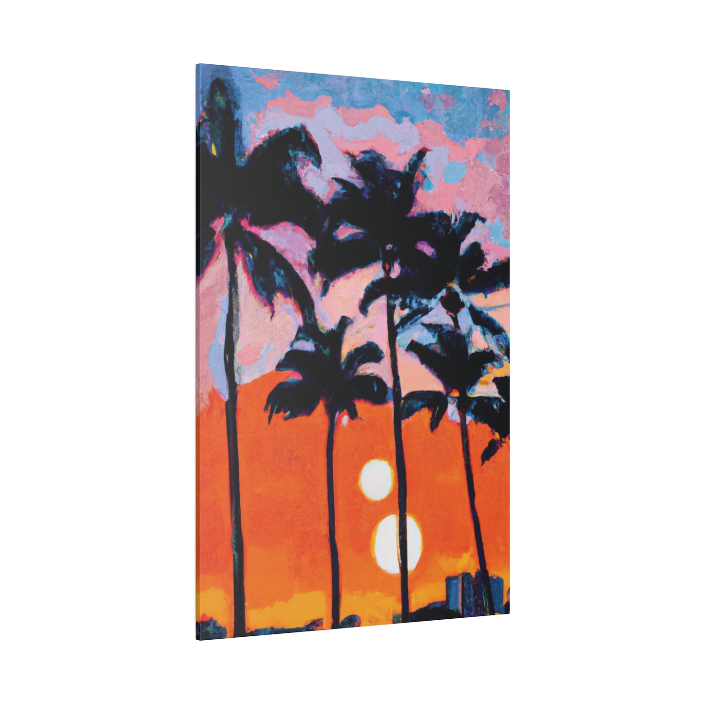 5347Z - Miami Beach Sunset Painting Print | Miami | Beach | Sunset | Poster | Home Decor | Wall Art | Canvas