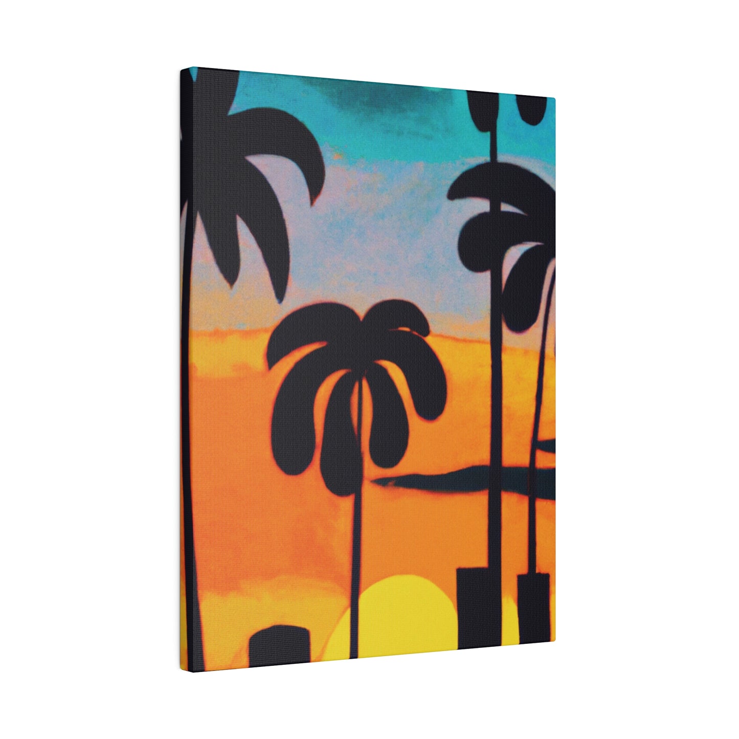 6878U - Miami Beach Sunset Painting Print | Miami | Beach | Sunset | Poster | Home Decor | Wall Art | Canvas