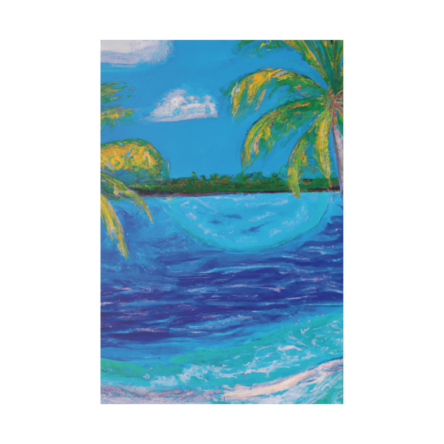6704T - Bahamas Ocean Painting Print | Bahamas | Ocean | Beach | Poster | Home Decor | Wall Art | Canvas