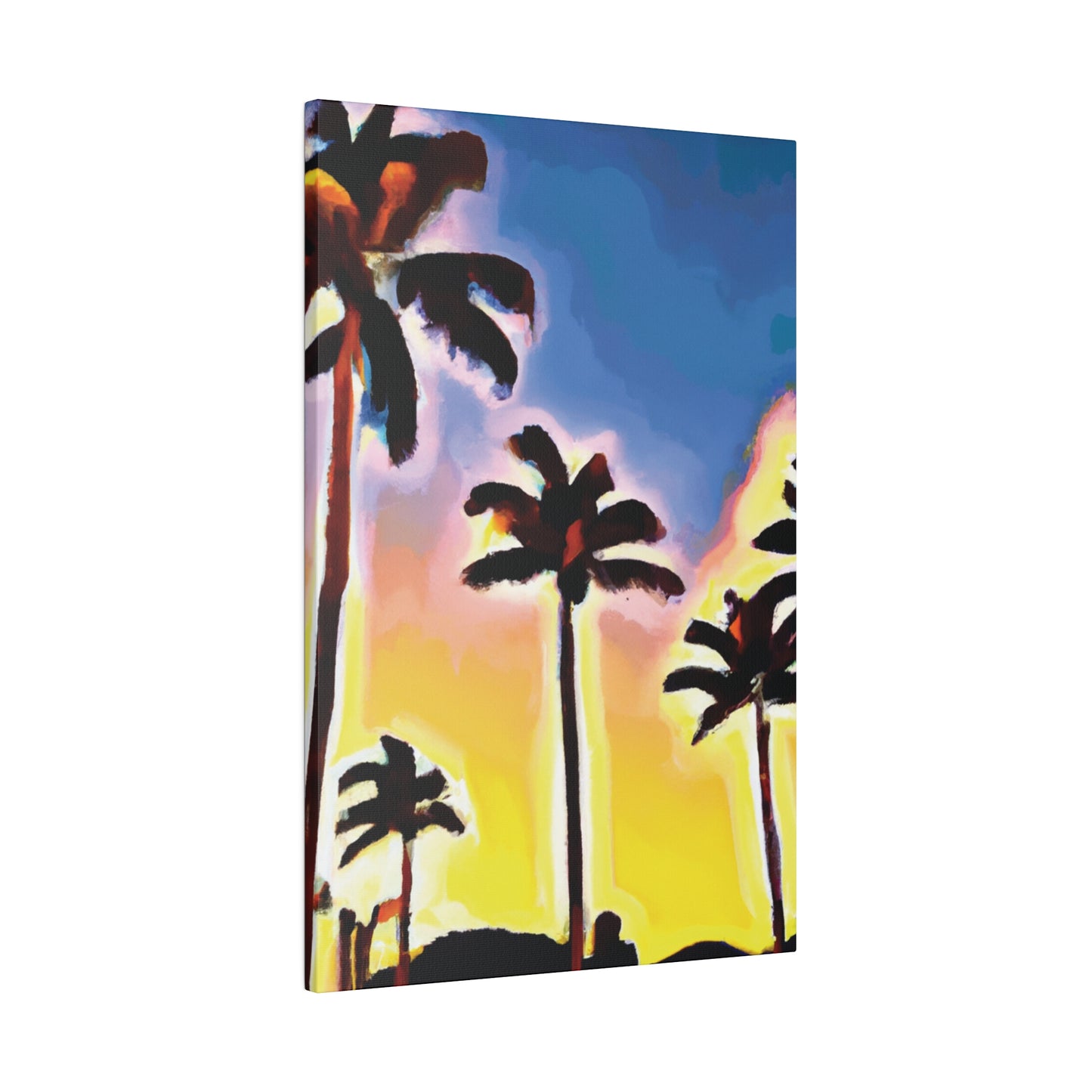 3437Q - Miami Beach Sunset Painting Print | Miami | Beach | Sunset | Poster | Home Decor | Wall Art | Canvas