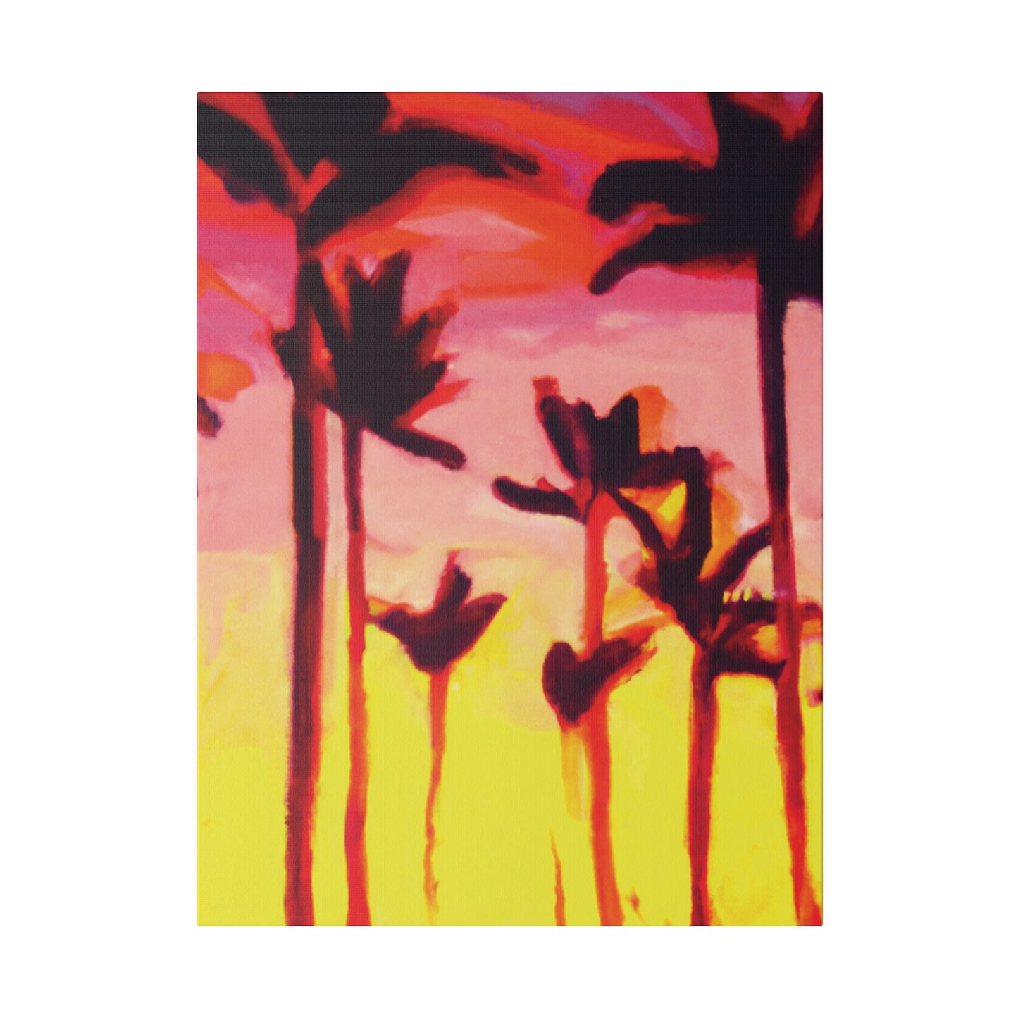 2249A - Miami Beach Sunset Painting Print | Miami | Beach | Sunset | Poster | Home Decor | Wall Art | Canvas