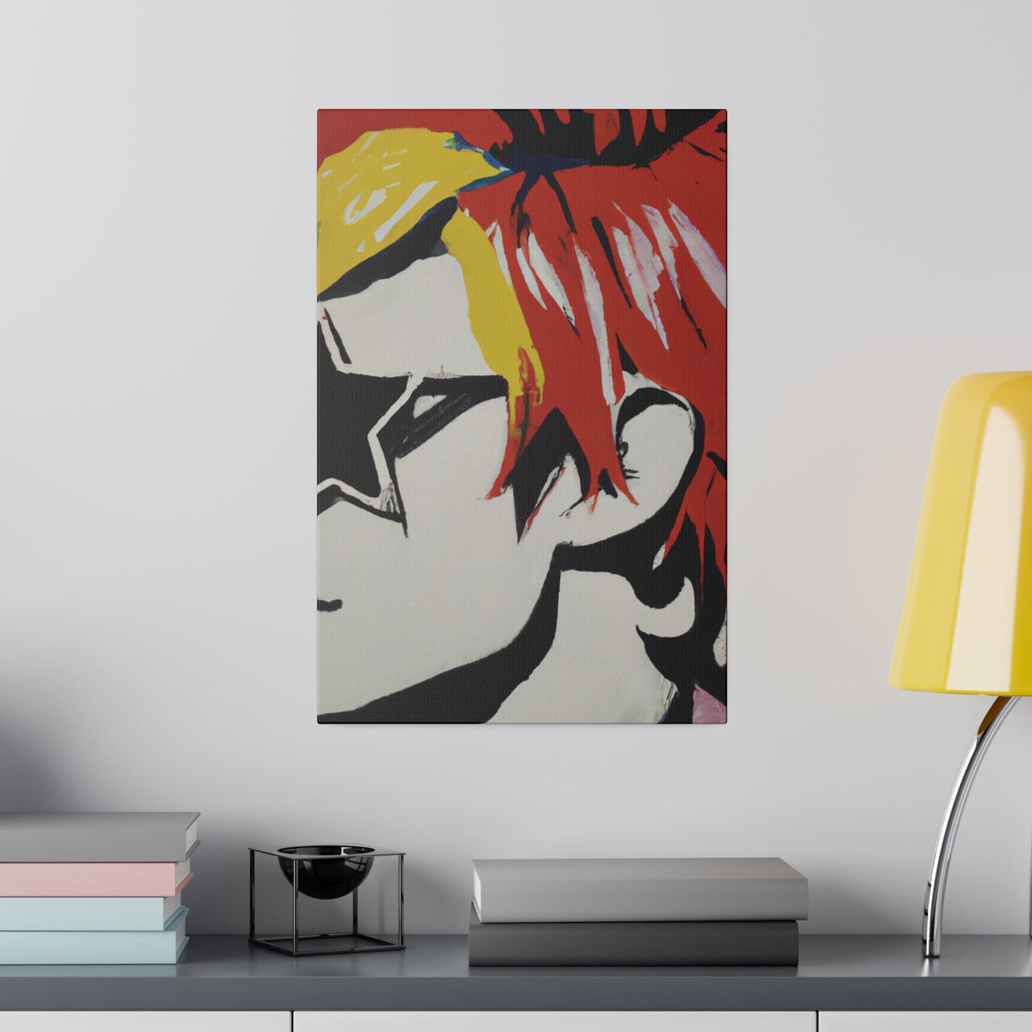 2697V - Rockstar Painting Print | Face | Abstract | Poster | Home Decor | Wall Art | Music Art | Canvas