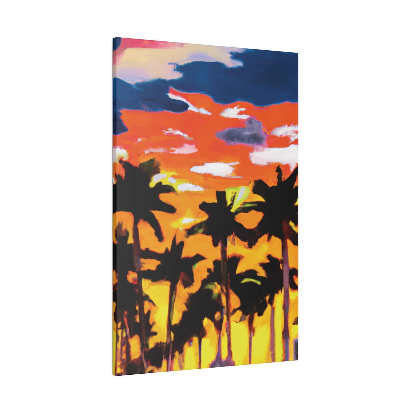 8206A - Miami Beach Sunset Painting Print | Miami | Beach | Sunset | Poster | Home Decor | Wall Art | Canvas