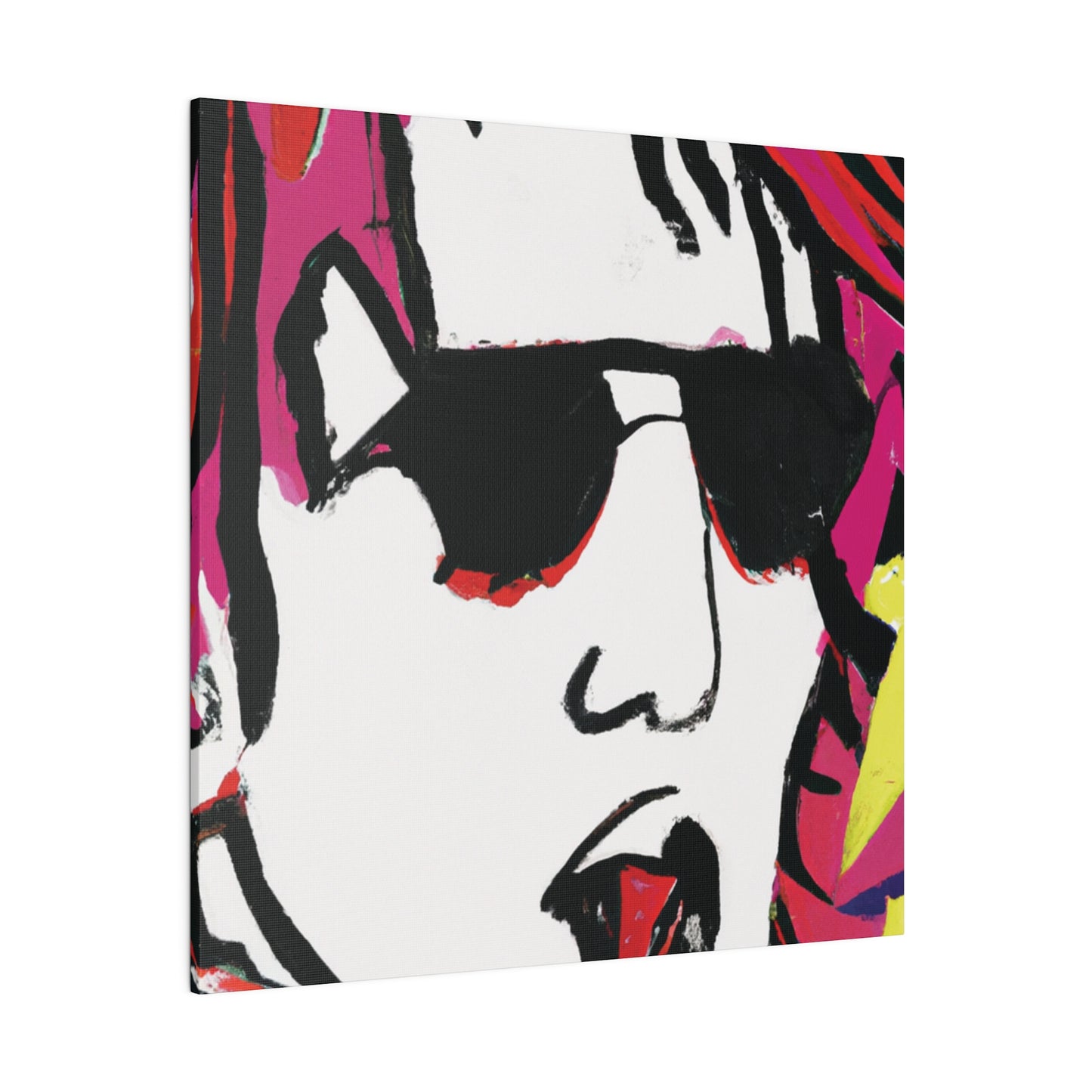 5233X - Rockstar Painting Print | Face | Abstract | Poster | Home Decor | Wall Art | Music Art | Canvas