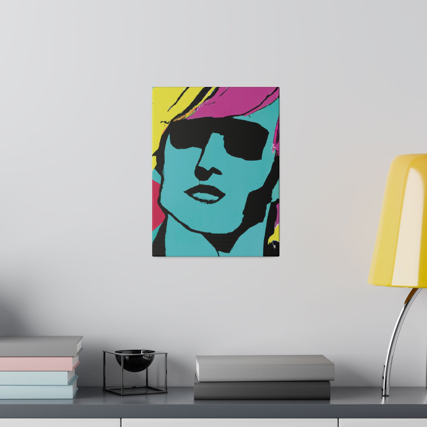 8753H - Rockstar Painting Print | Face | Abstract | Poster | Home Decor | Wall Art | Music Art | Canvas