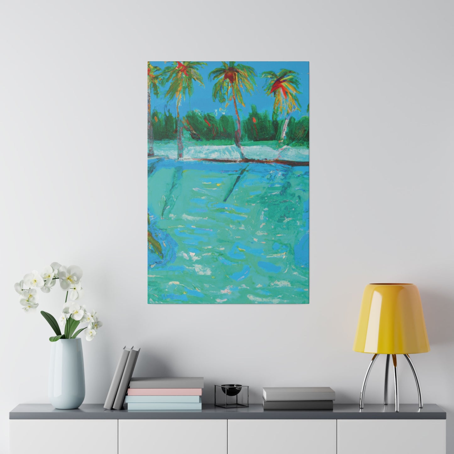 8483P - Bahamas Ocean Painting Print | Bahamas | Ocean | Beach | Poster | Home Decor | Wall Art | Canvas