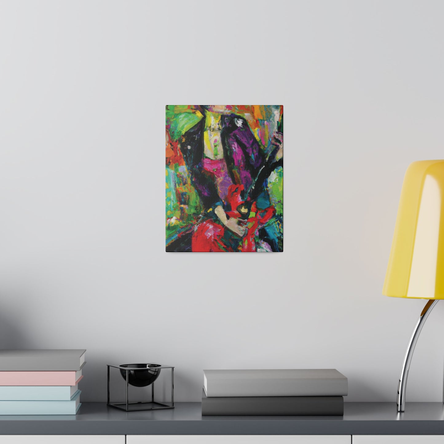 323O - Rockstar Oil Painting Style Print | Poster | Home Decor | Wall Art | Music Art | Canvas