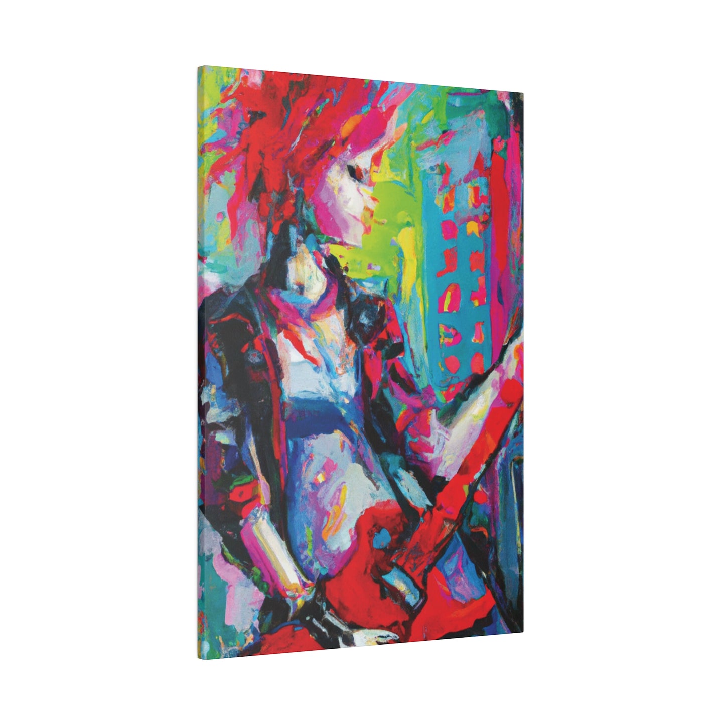 2177U - Rockstar Oil Painting Style Print | Poster | Home Decor | Wall Art | Music Art | Canvas