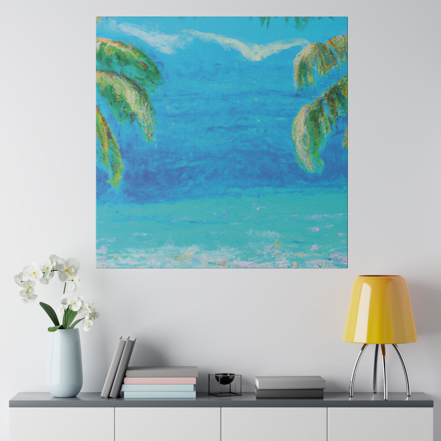 8159P - Bahamas Ocean Painting Print | Bahamas | Ocean | Beach | Poster | Home Decor | Wall Art | Canvas