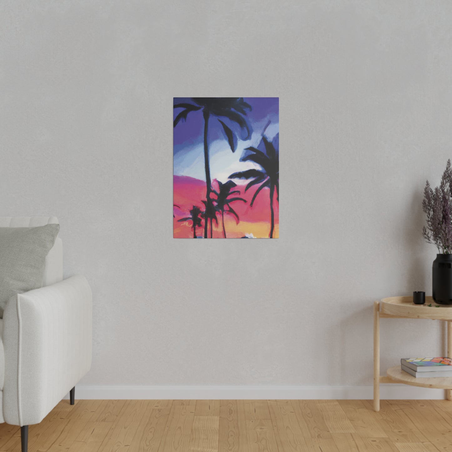 7473F - Miami Beach Sunset Painting Print | Miami | Beach | Sunset | Poster | Home Decor | Wall Art | Canvas