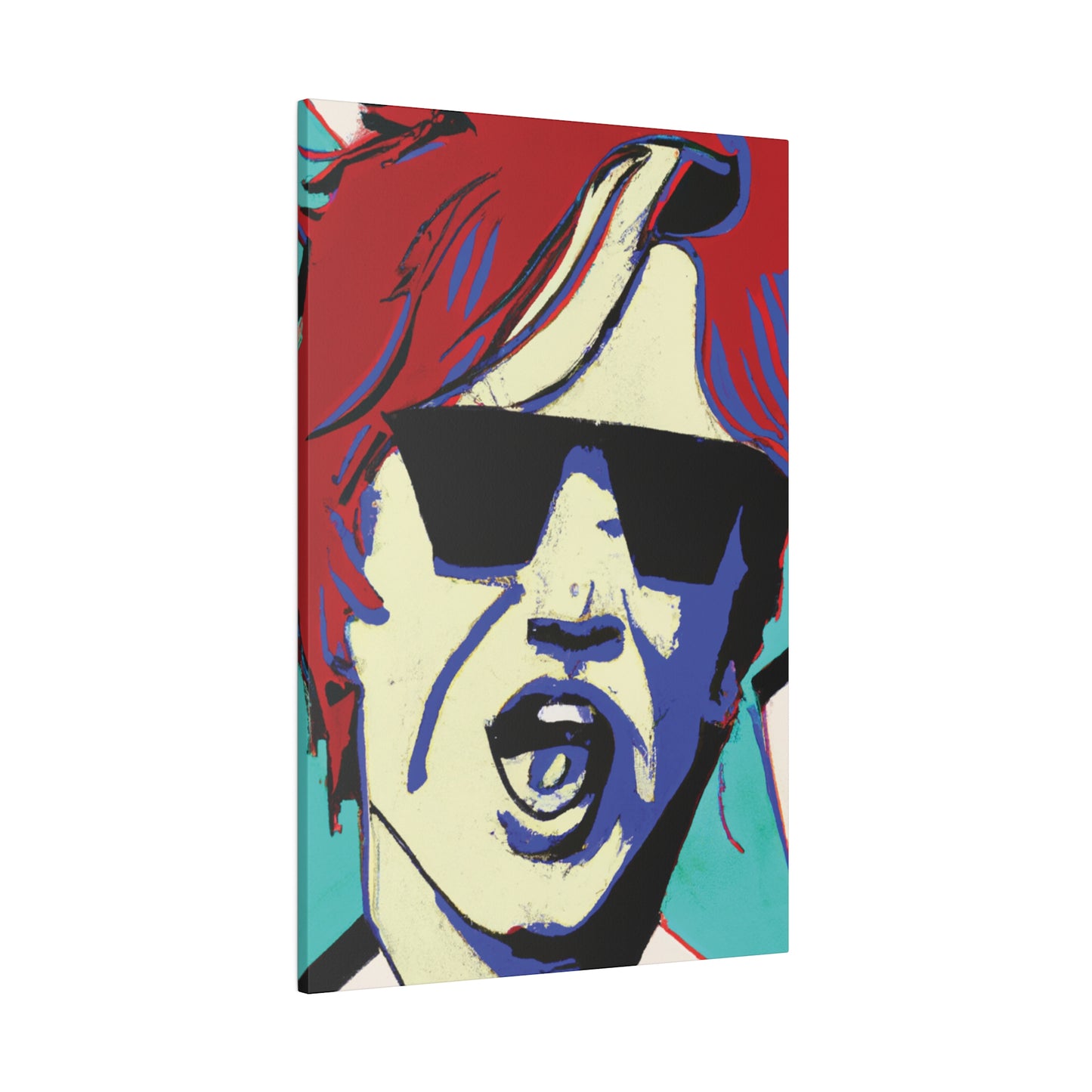 3245Z - Rockstar Painting Print | Face | Abstract | Poster | Home Decor | Wall Art | Music Art | Canvas