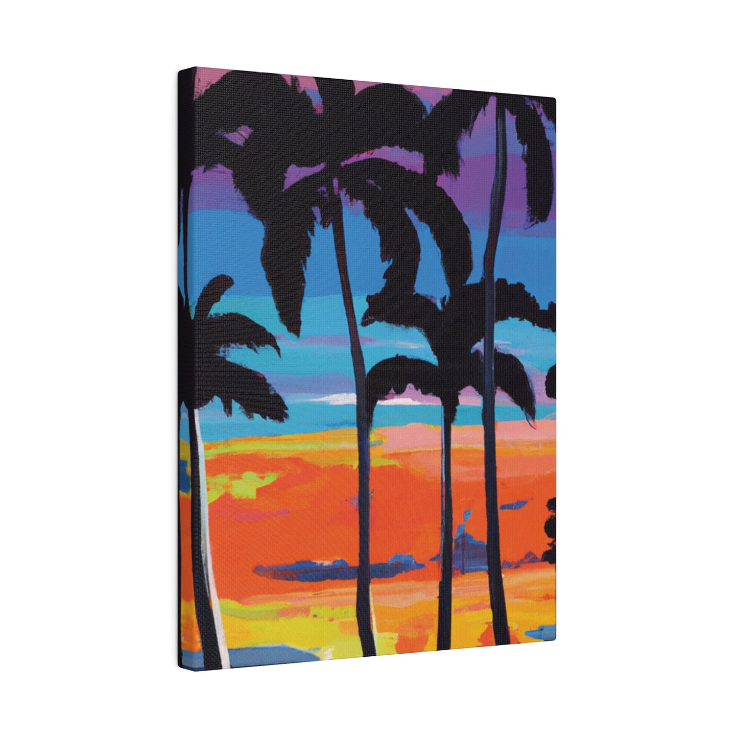 7891V - Miami Beach Sunset Painting Print | Miami | Beach | Sunset | Poster | Home Decor | Wall Art | Canvas