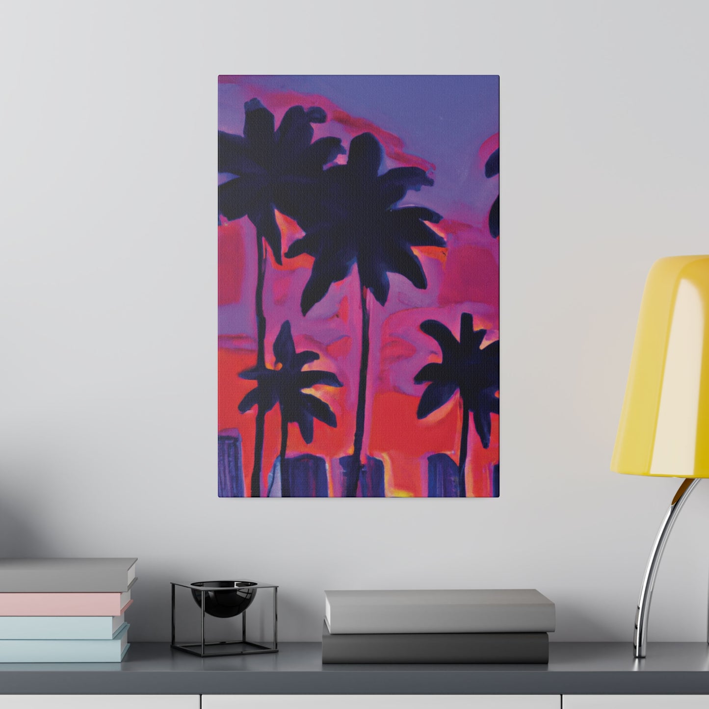 641R - Miami Beach Sunset Painting Print | Miami | Beach | Sunset | Poster | Home Decor | Wall Art | Canvas