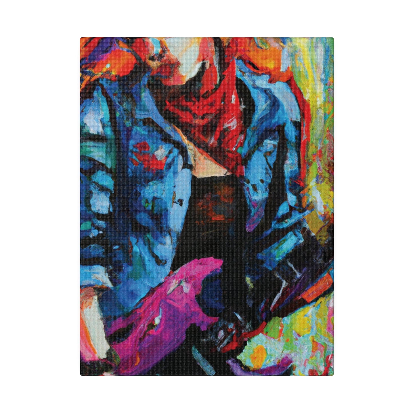 9531Q - Rockstar Oil Painting Style Print | Poster | Home Decor | Wall Art | Music Art | Canvas