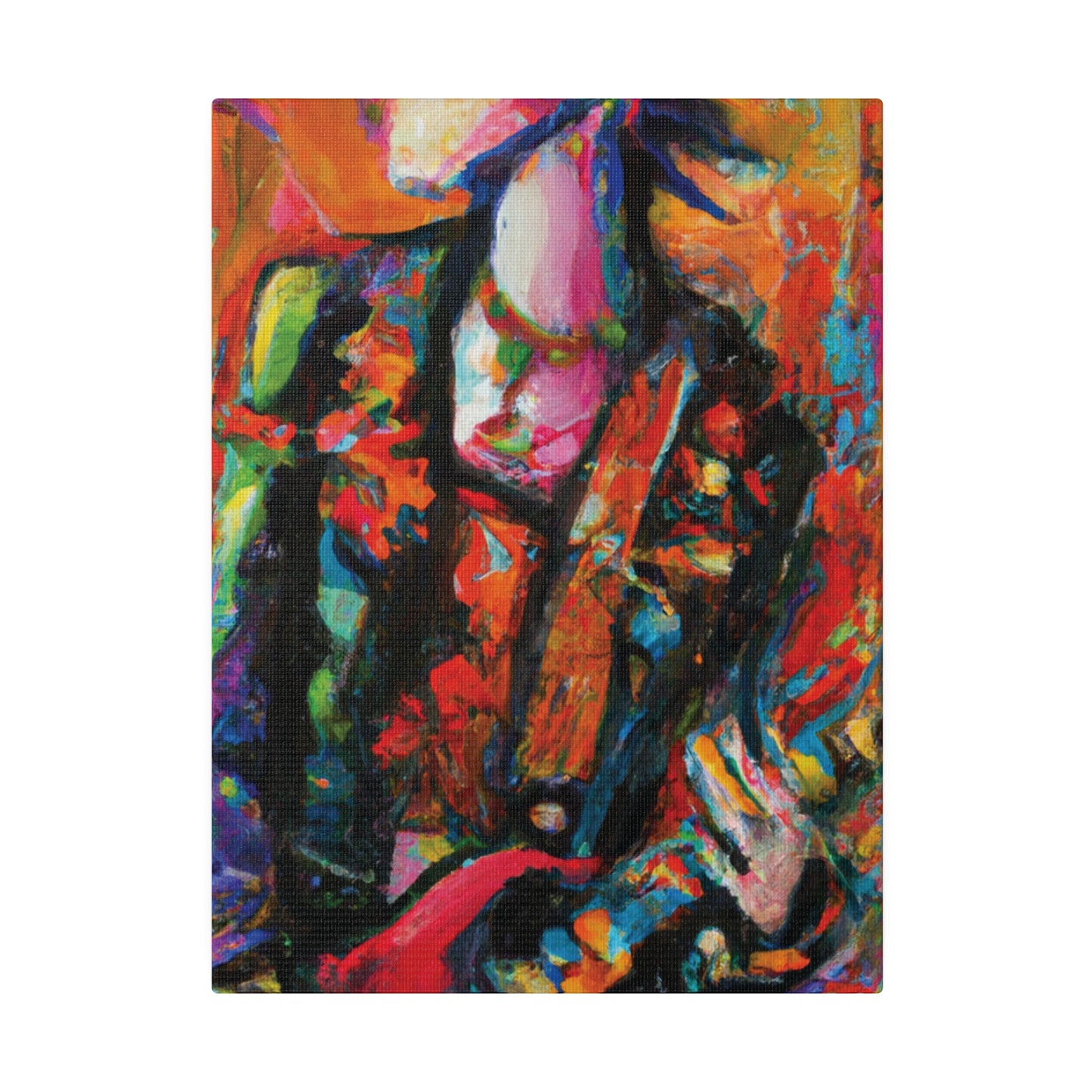 8245G - Rockstar Oil Painting Style Print | Poster | Home Decor | Wall Art | Music Art | Canvas