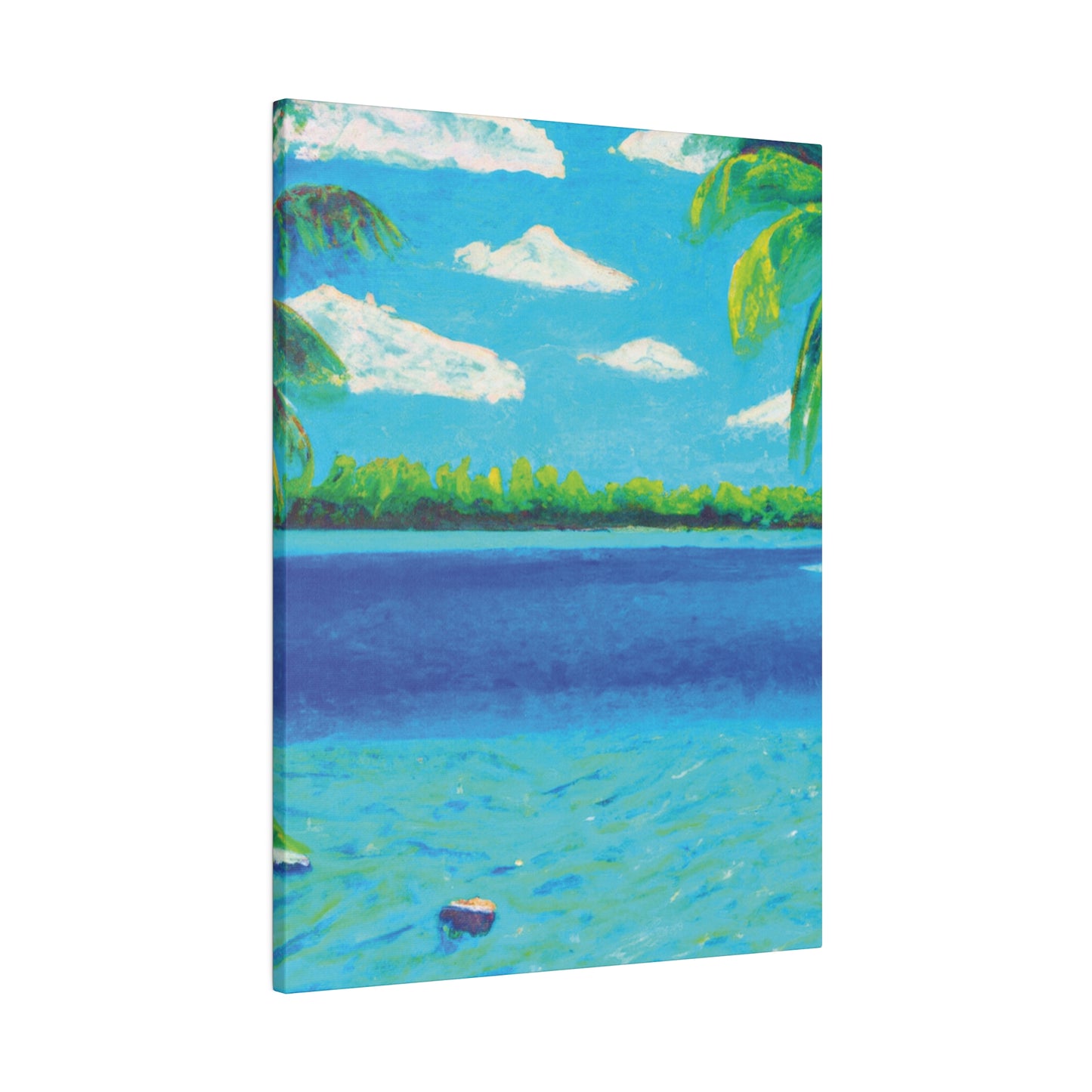 4513K - Bahamas Ocean Painting Print | Bahamas | Ocean | Beach | Poster | Home Decor | Wall Art | Canvas