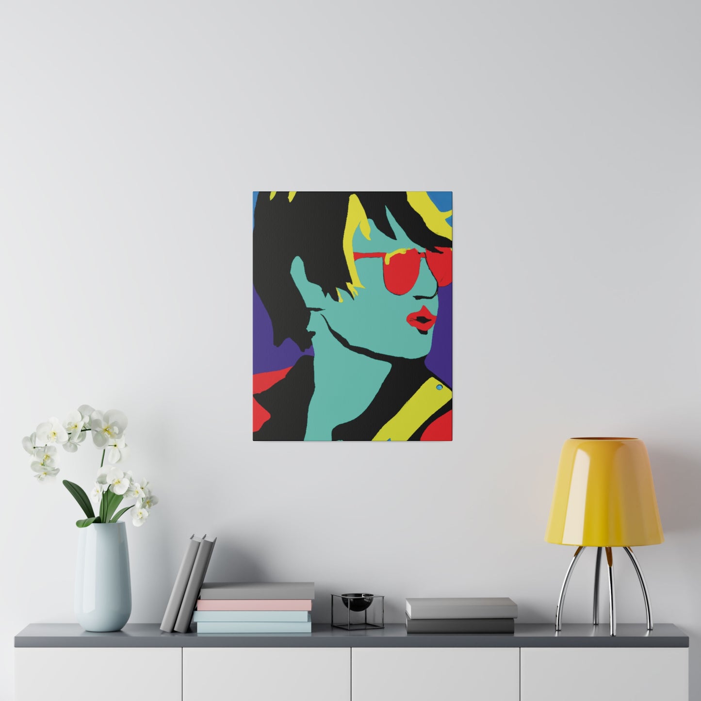 3234H - Rockstar Painting Print | Face | Abstract | Poster | Home Decor | Wall Art | Music Art | Canvas