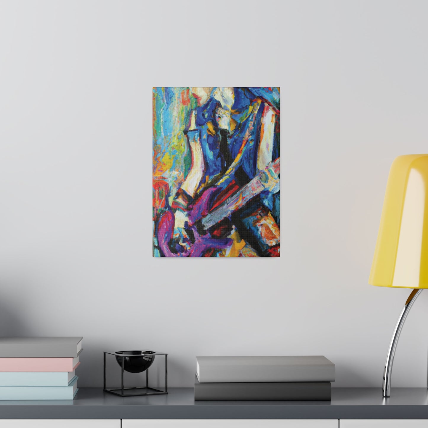 3886Z - Rockstar Oil Painting Style Print | Poster | Home Decor | Wall Art | Music Art | Canvas