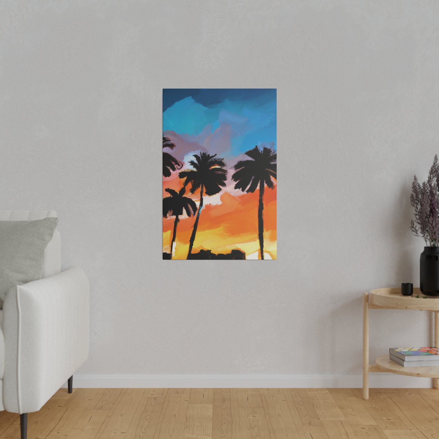 7010V - Miami Beach Sunset Painting Print | Miami | Beach | Sunset | Poster | Home Decor | Wall Art | Canvas