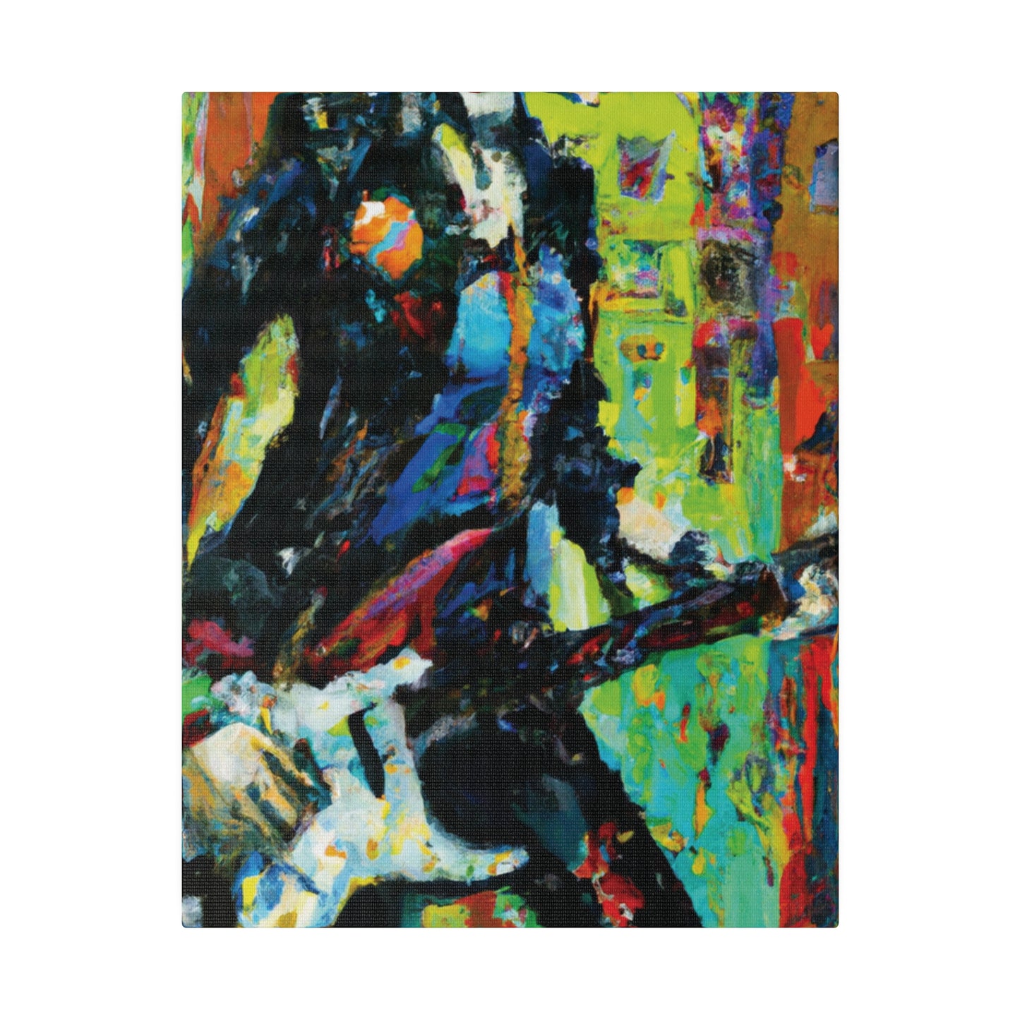 2760G - Rockstar Oil Painting Style Print | Poster | Home Decor | Wall Art | Music Art | Canvas