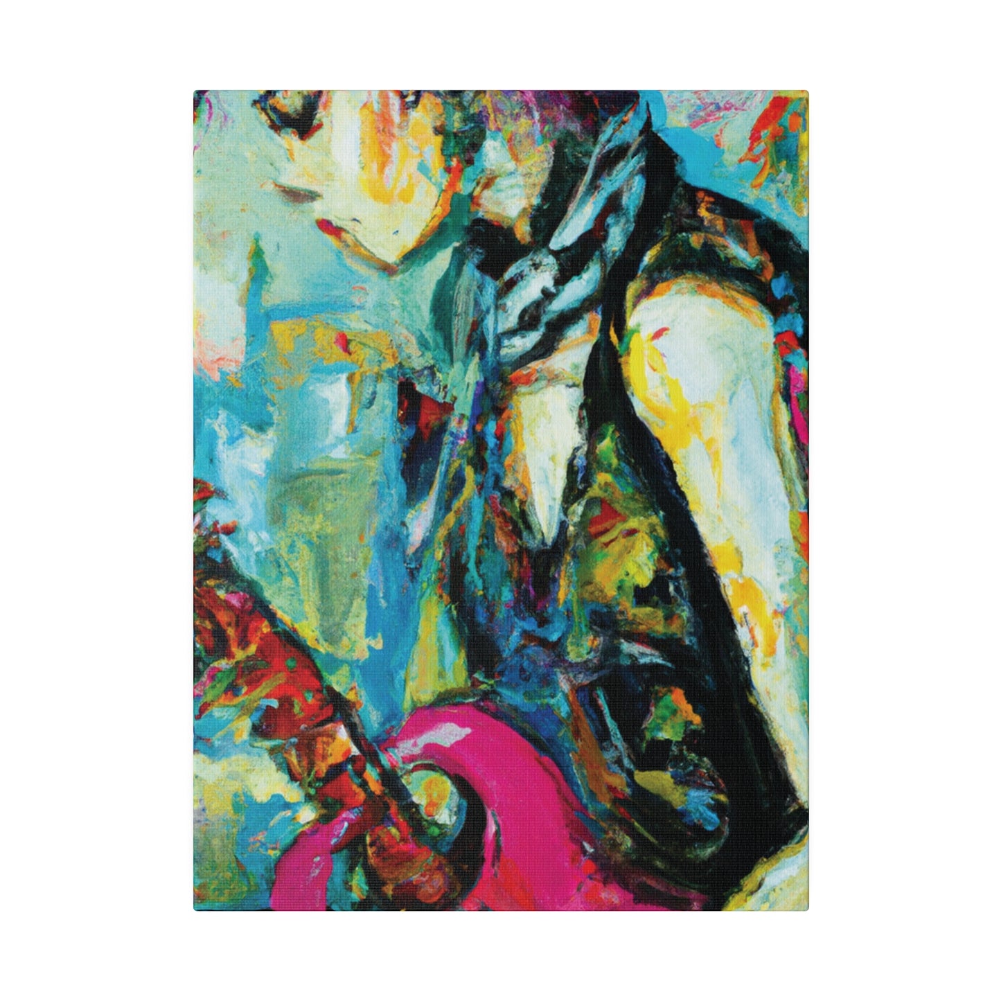 4727S - Rockstar Oil Painting Style Print | Poster | Home Decor | Wall Art | Music Art | Canvas