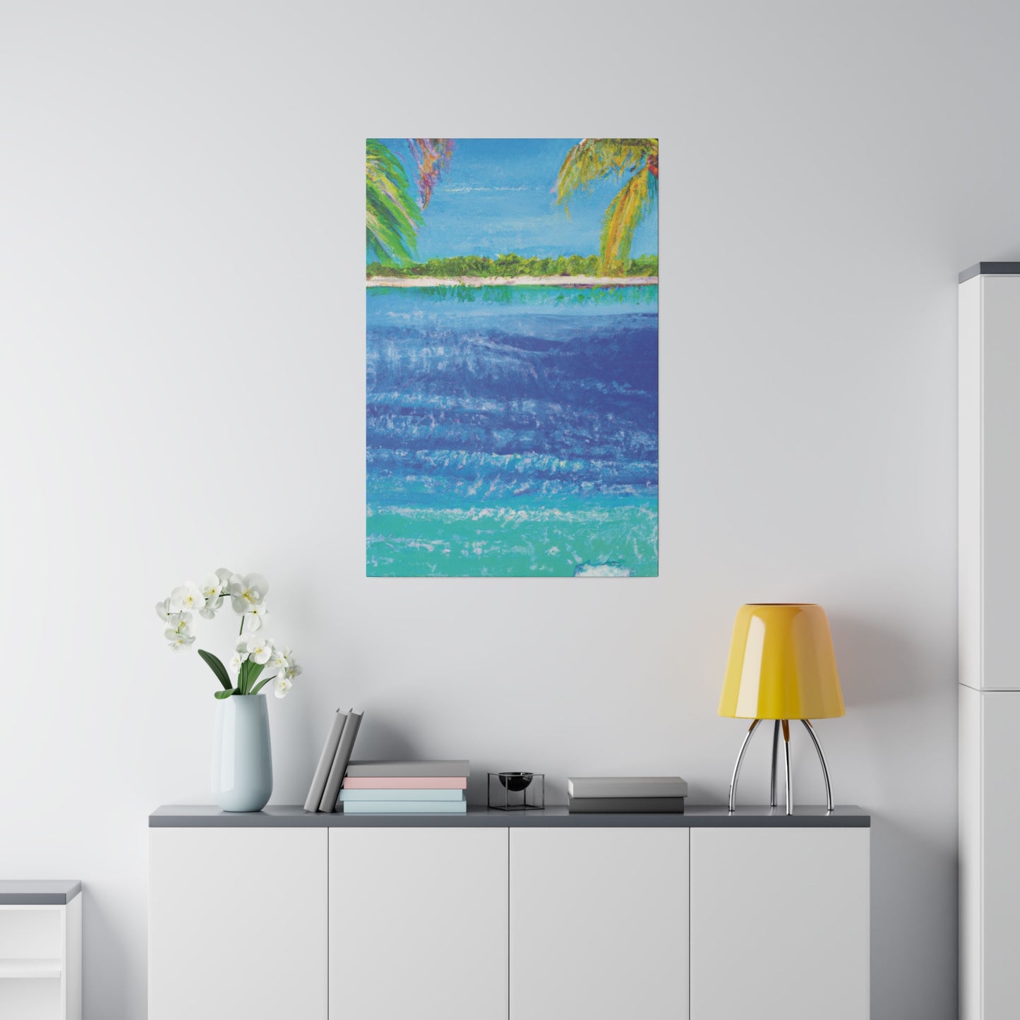 5045T - Bahamas Ocean Painting Print | Bahamas | Ocean | Beach | Poster | Home Decor | Wall Art | Canvas