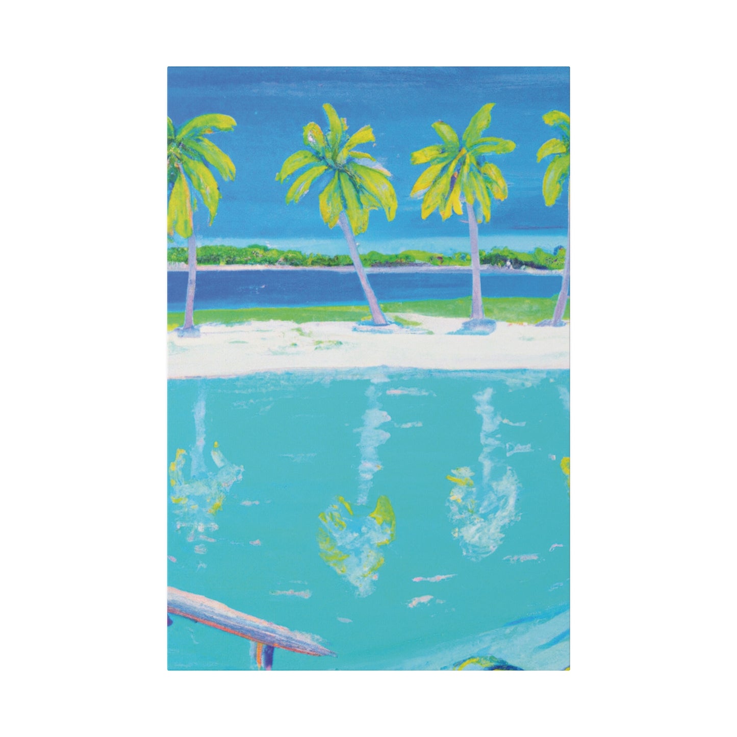 2196Z - Bahamas Ocean Painting Print | Bahamas | Ocean | Beach | Poster | Home Decor | Wall Art | Canvas