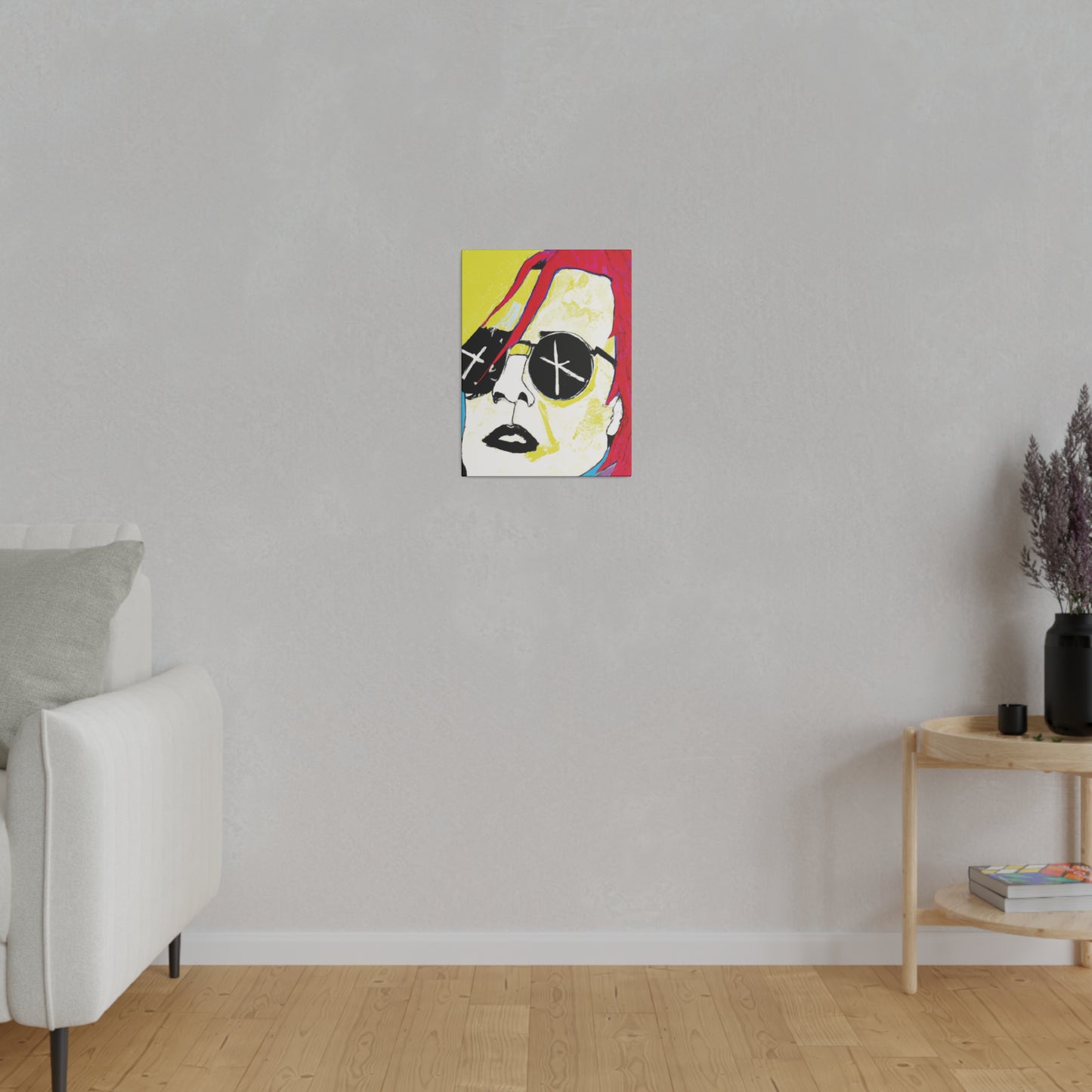 4152P - Rockstar Painting Print | Face | Abstract | Poster | Home Decor | Wall Art | Music Art | Canvas