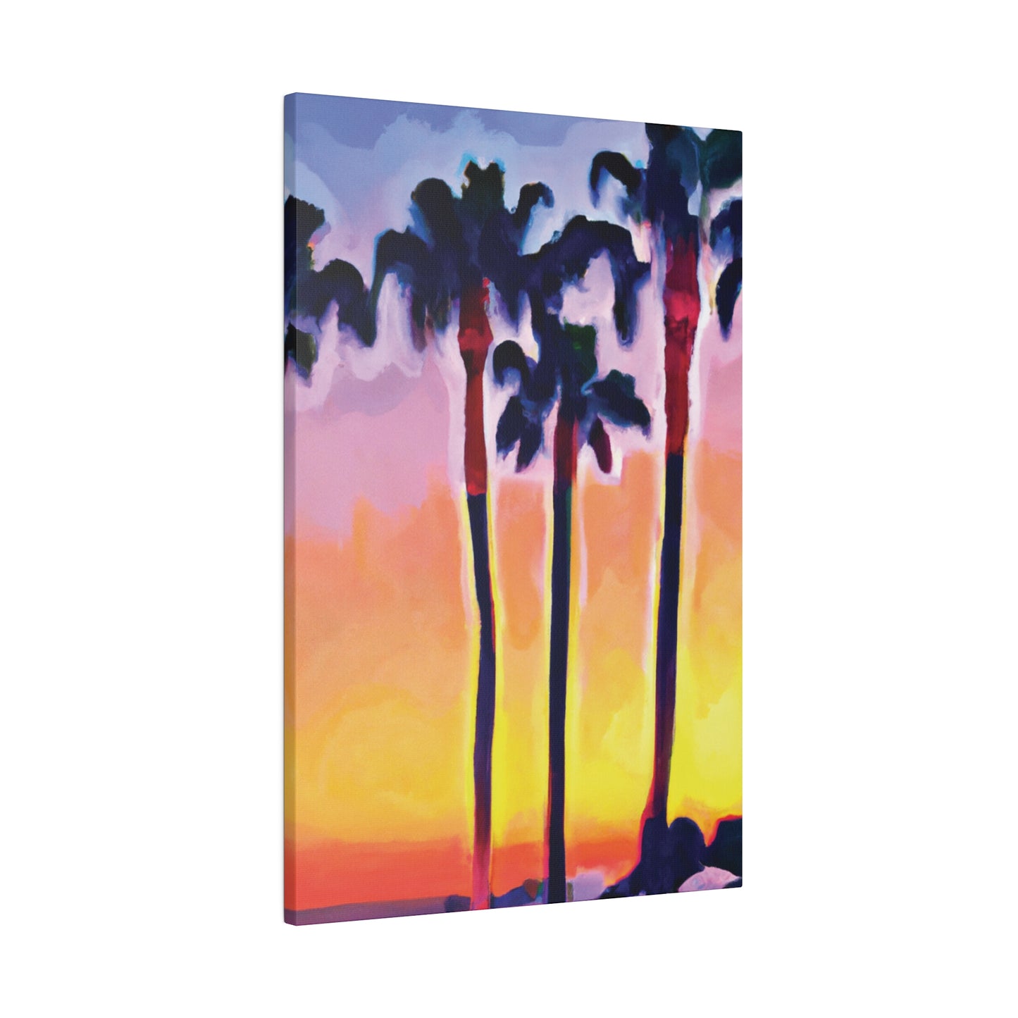 7116C - Miami Beach Sunset Painting Print | Miami | Beach | Sunset | Poster | Home Decor | Wall Art | Canvas