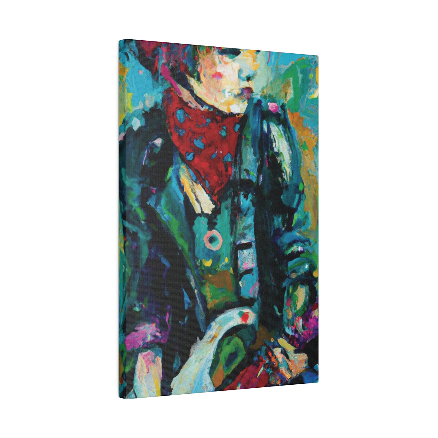 7263A - Rockstar Oil Painting Style Print | Poster | Home Decor | Wall Art | Music Art | Canvas