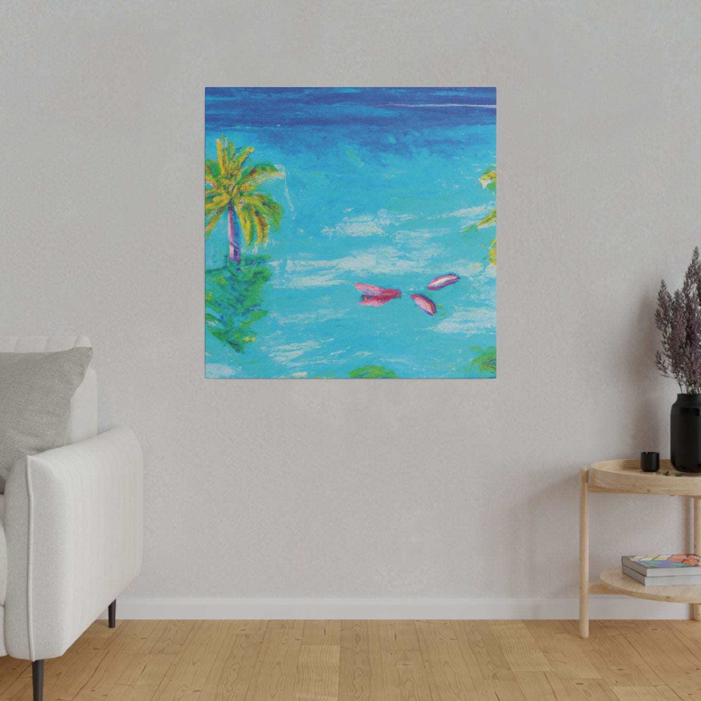 9387Q - Bahamas Ocean Painting Print | Bahamas | Ocean | Beach | Poster | Home Decor | Wall Art | Canvas