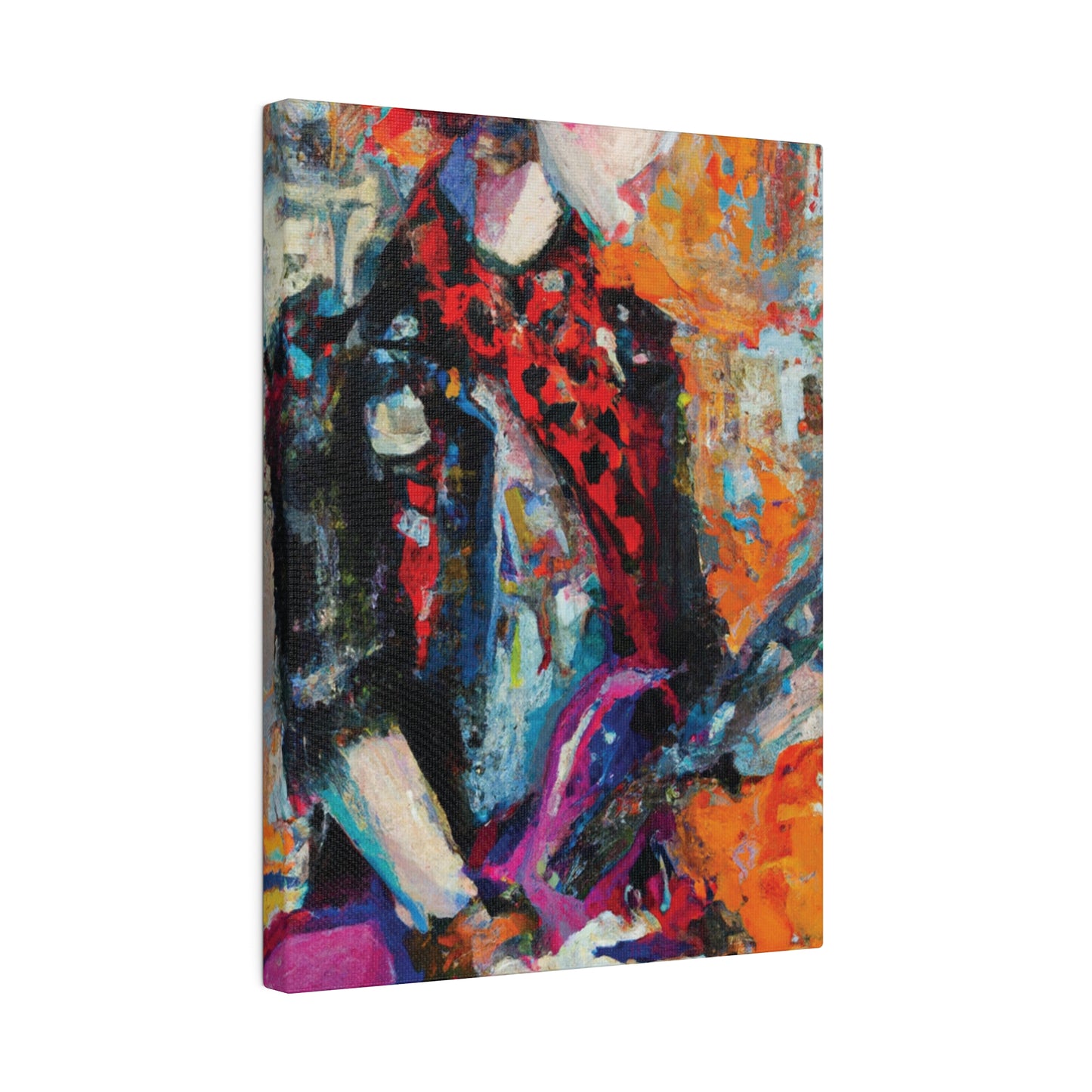 9348Q - Rockstar Oil Painting Style Print | Poster | Home Decor | Wall Art | Music Art | Canvas