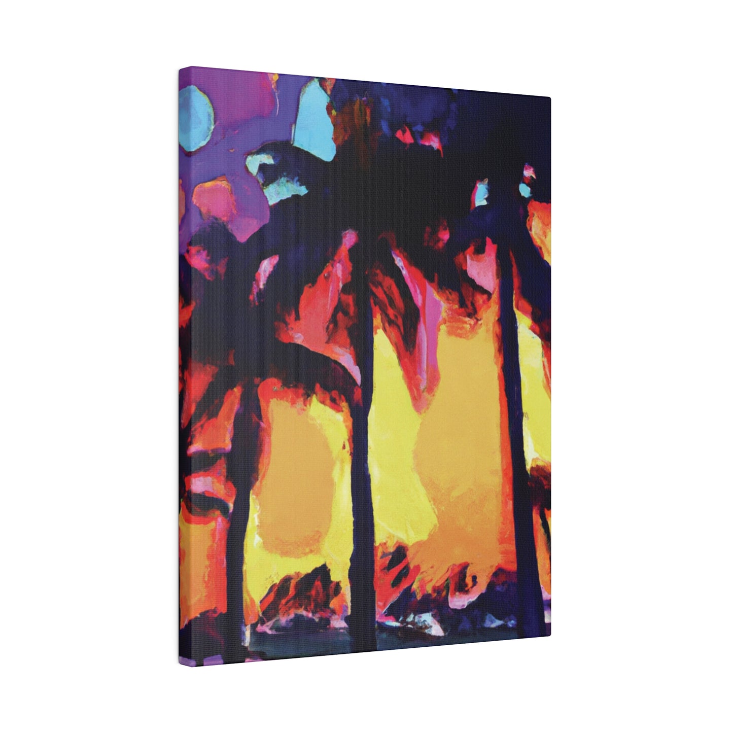 7278A - Miami Beach Sunset Painting Print | Miami | Beach | Sunset | Poster | Home Decor | Wall Art | Canvas