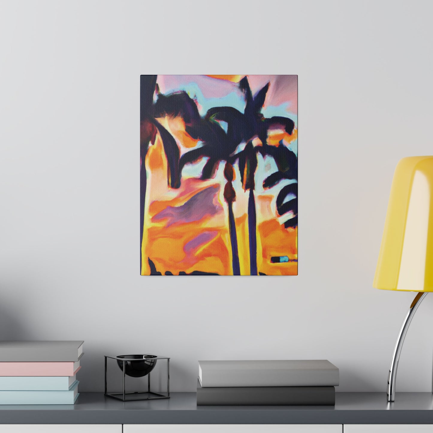 9435K - Miami Beach Sunset Painting Print | Miami | Beach | Sunset | Poster | Home Decor | Wall Art | Canvas