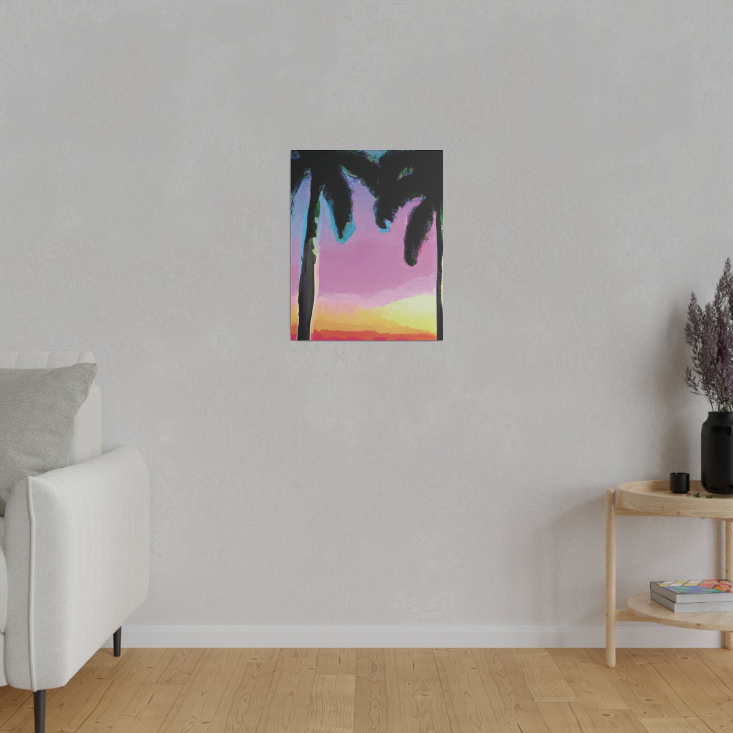 8491N - Miami Beach Sunset Painting Print | Miami | Beach | Sunset | Poster | Home Decor | Wall Art | Canvas