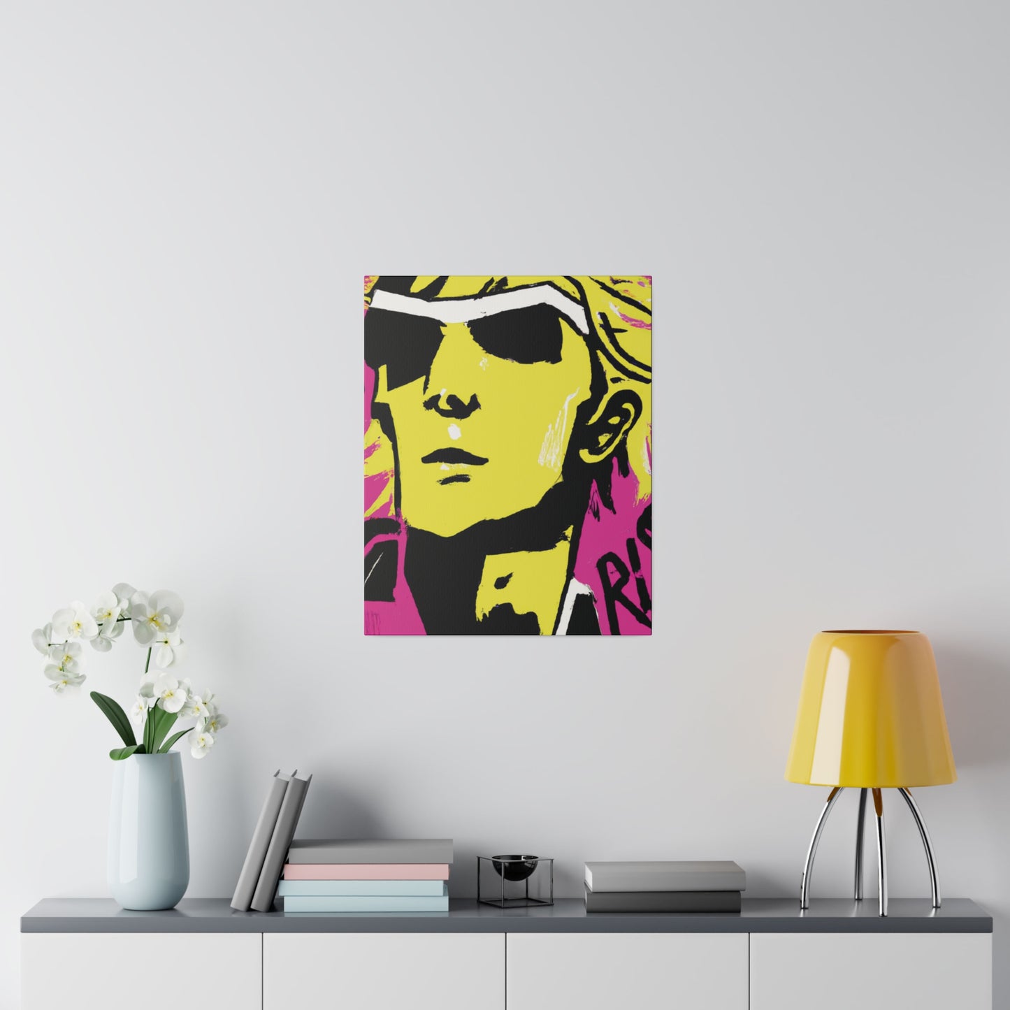 4794V - Rockstar Painting Print | Face | Abstract | Poster | Home Decor | Wall Art | Music Art | Canvas