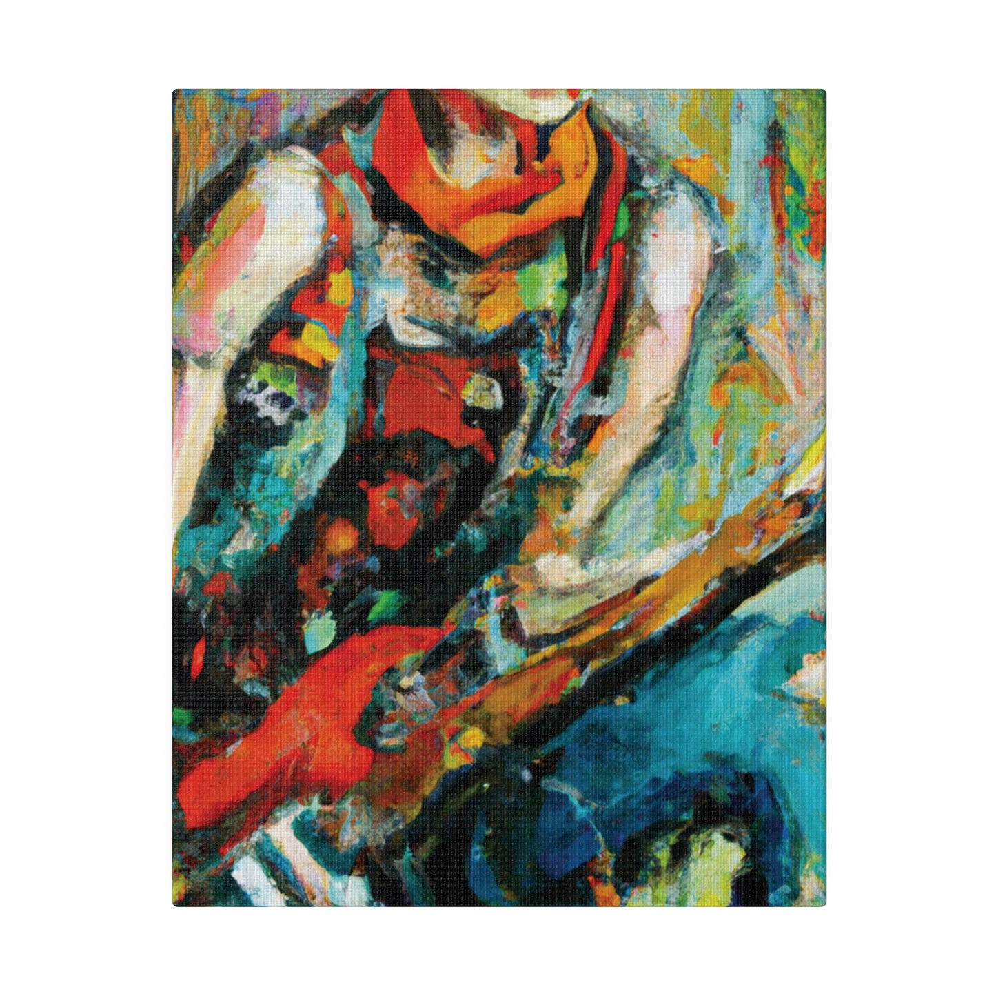 7494M - Rockstar Oil Painting Style Print | Poster | Home Decor | Wall Art | Music Art | Canvas